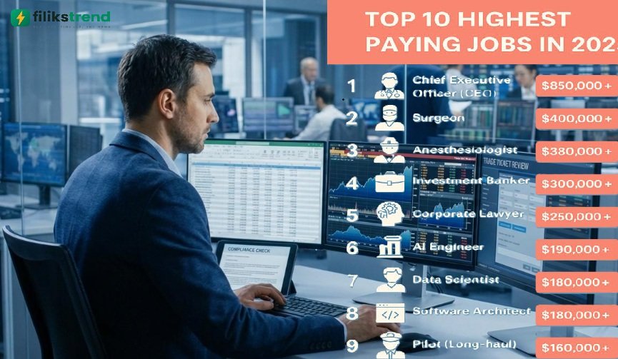 Highest paying finance jobs and careers in 2026